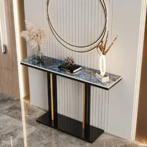 Alternative view of Modern Console Table with Sintered Stone Top