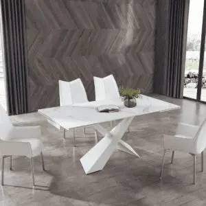 White Elegance Dining Ensemble
