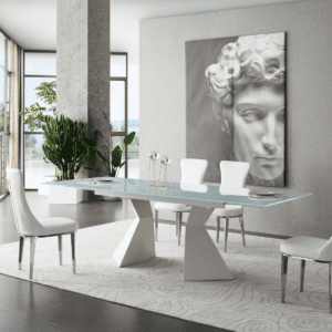 Alternative view of Pure Glass Dining Ensemble