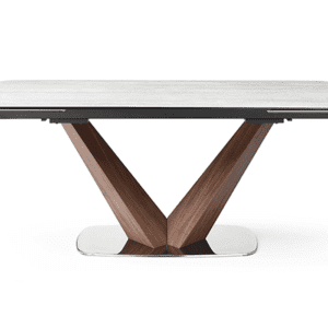 Regal Walnut Ceramic Table Set