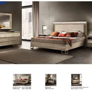 Alternative view of Luce Light Bedroom Set