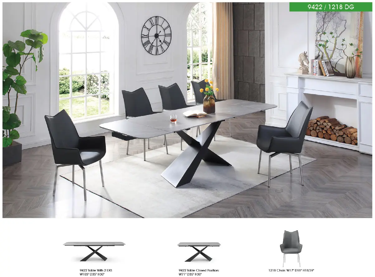 Sophisticate Grey Dining Collection - Image 3
