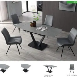 Alternative view of 109 Versatile Grey Dining Set