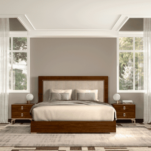 Eva Rustic Walnut Bedroom Set