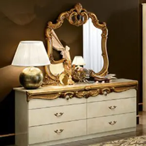 Alternative view of Barocco Gold Elegance Bedroom Set