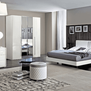Dama Bianca Curved Bedroom Set