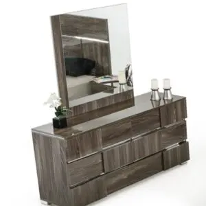 Picasso Gray Italian Lacquer Mirror