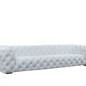 Dexter White Italian Leather Sofa