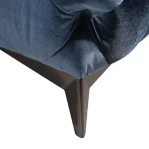 Delilah Blue Velour Loveseat