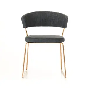 Alternative view of Ashland Elegance Grey Rosegold Chair Set
