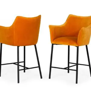 Sunset Velvet Counter Stool