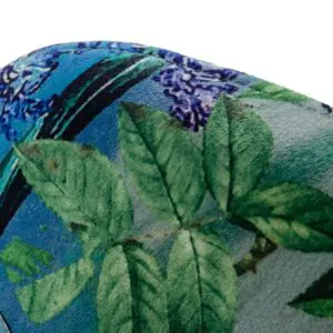 Floral Charm Velvet Bar Stool