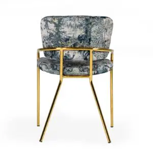 Patterned Luxe Dining Chair
