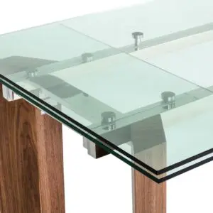 Opus Expandable Glass Dining Table