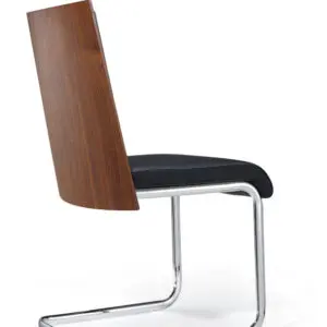 Morgan Walnut Black Dining Chair Set