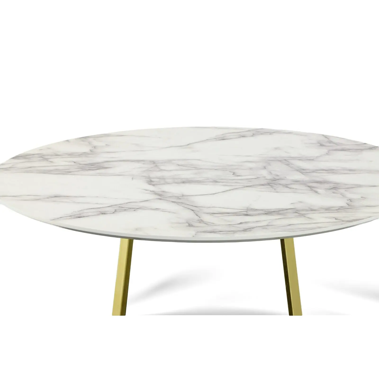 Opulent Marble Glam Dining Table