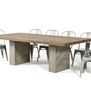 Alternative view of Renzo Heritage Oak Concrete Table
