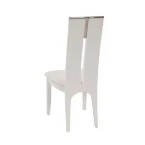 Alternative view of Serenity Gloss White Chair Set