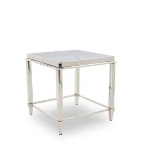 Agar Steel Grey End Table
