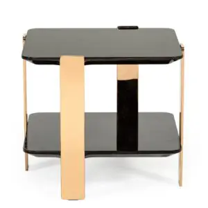 Leroy Chic Ebony End Table