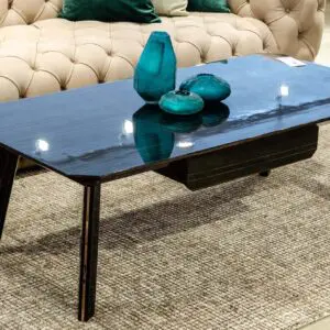 Chadwick Ebony Rose Gold Table