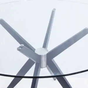 Alternative view of Eclipse Glass Metal Dining Table