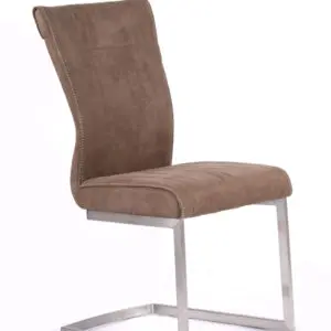 Alternative view of Zane Stitched Brown Fabric Chair Set