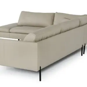 Elegance Grey Leather Sofa Set