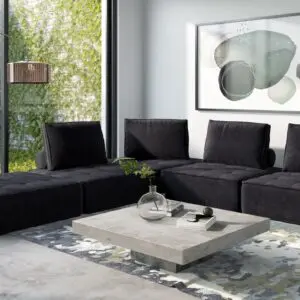 Alternative view of Nolden Black Modular Sectional Sofa