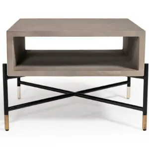 Walker Concrete Metal Coffee Table