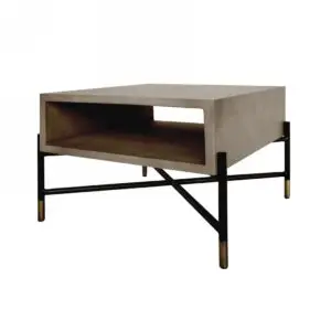 Alternative view of Walker Industrial Concrete End Table