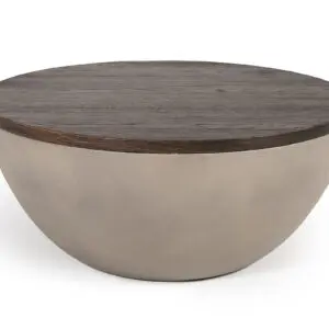 Alternative view of Marie Concrete Oak Round Table