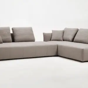 Alternative view of Polson Light Grey Fabric Sectional Sofa Bed