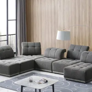Alternative view of Ekron Grey Modular Sectional Sofa