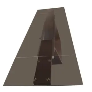 Babia Smoked Glass Extendable Table