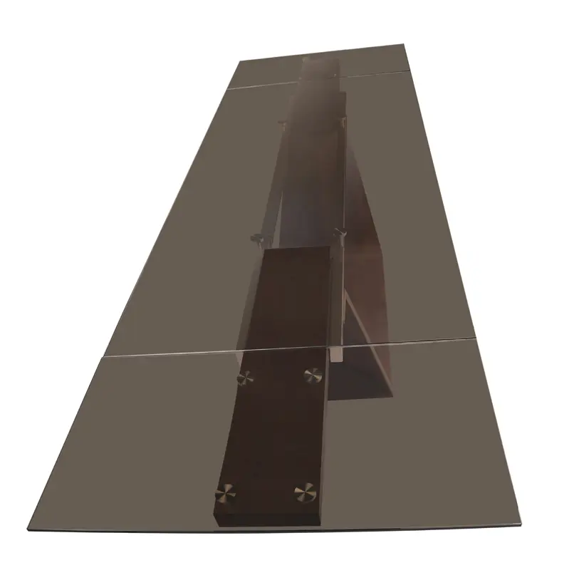 Babia Smoked Glass Extendable Table