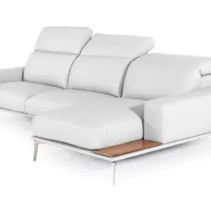 Alternative view of Chic White Leather Sofa Set