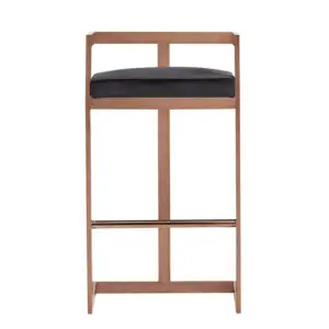 Alternative view of Black Rose Luxe Bar Stool