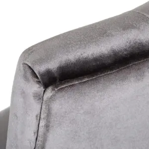 Alternative view of Xavira Regal Grey Velour Chair Set