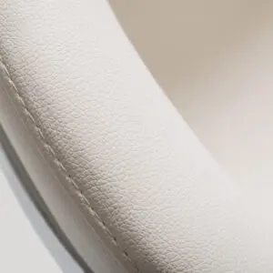 Allie Soft White Leatherette Dining Chair
