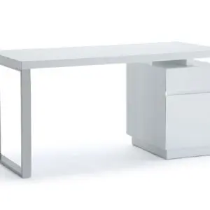 Carson White Gloss Desk