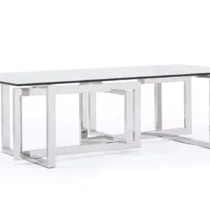 Alternative view of Valiant Glass Steel Coffee Table