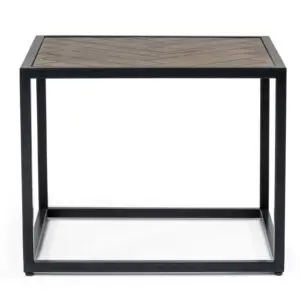 Alternative view of Pasada Chevron Acacia End Table