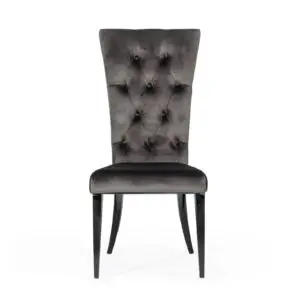 Alternative view of Velvet Button Dining Chair Set