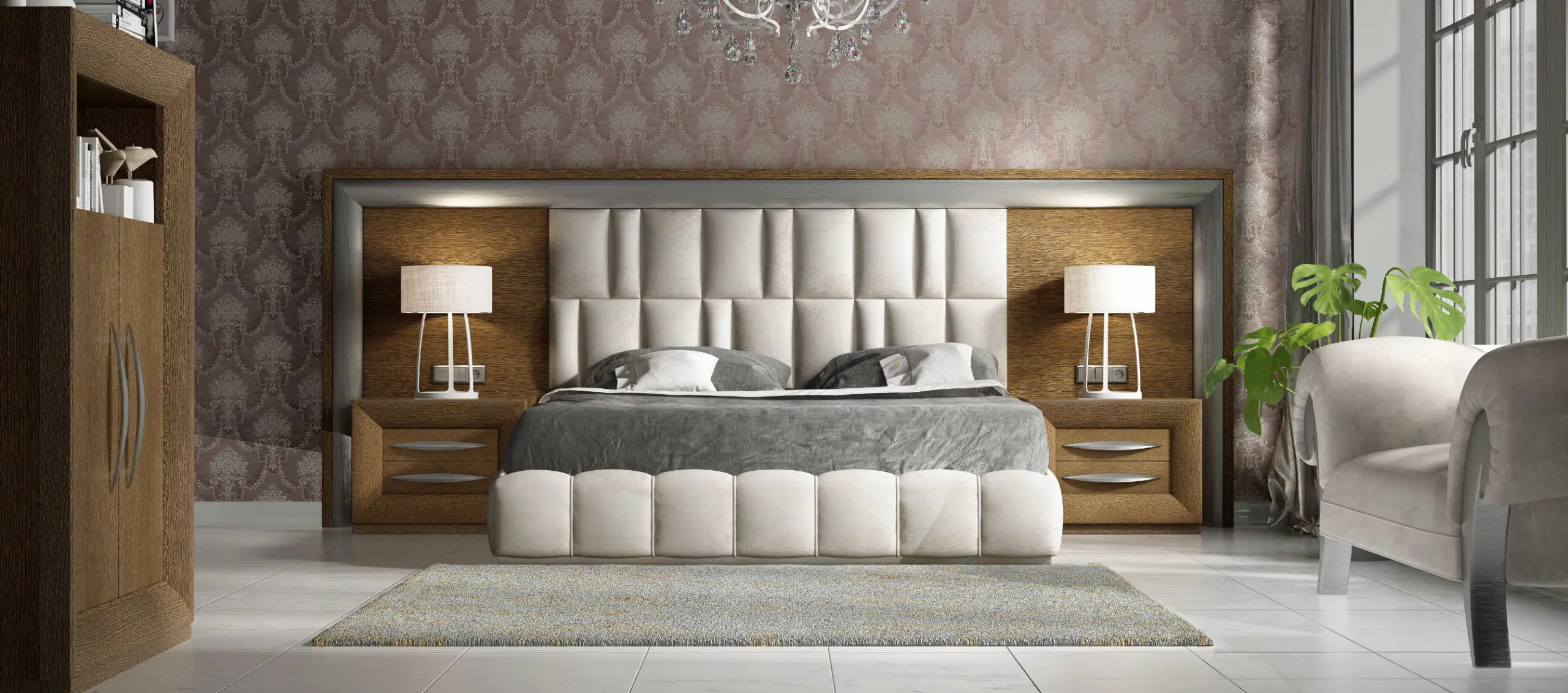 Wood Elegance Spanish Bedroom Set