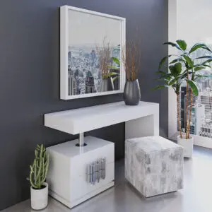 Fluid Metallic Vanity Dresser Set