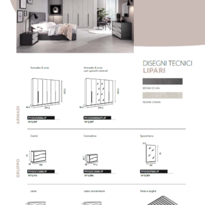 Alternative view of Lipari Classic-Modern Bedroom Set