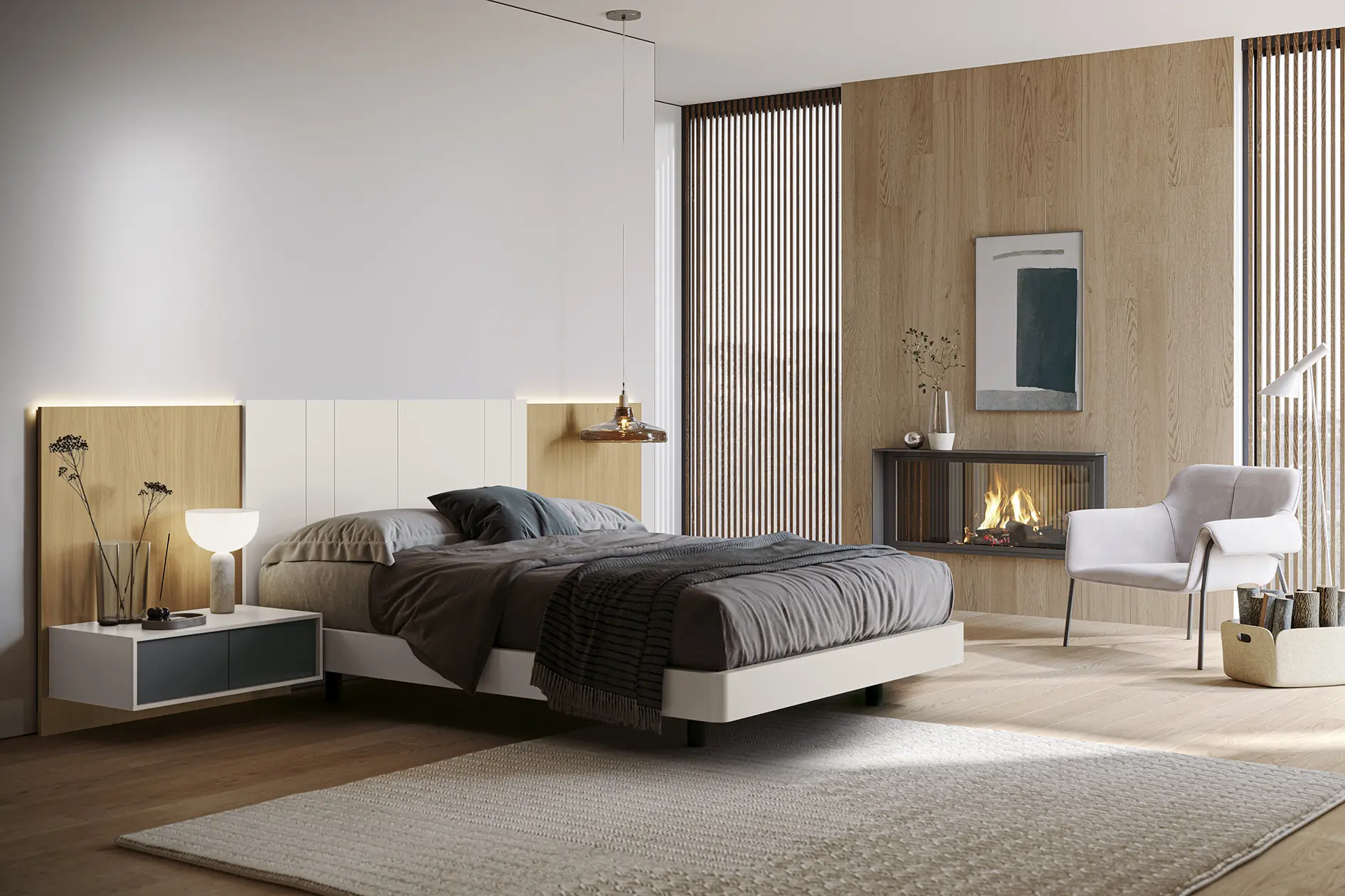 Siena Groove Bedroom Set