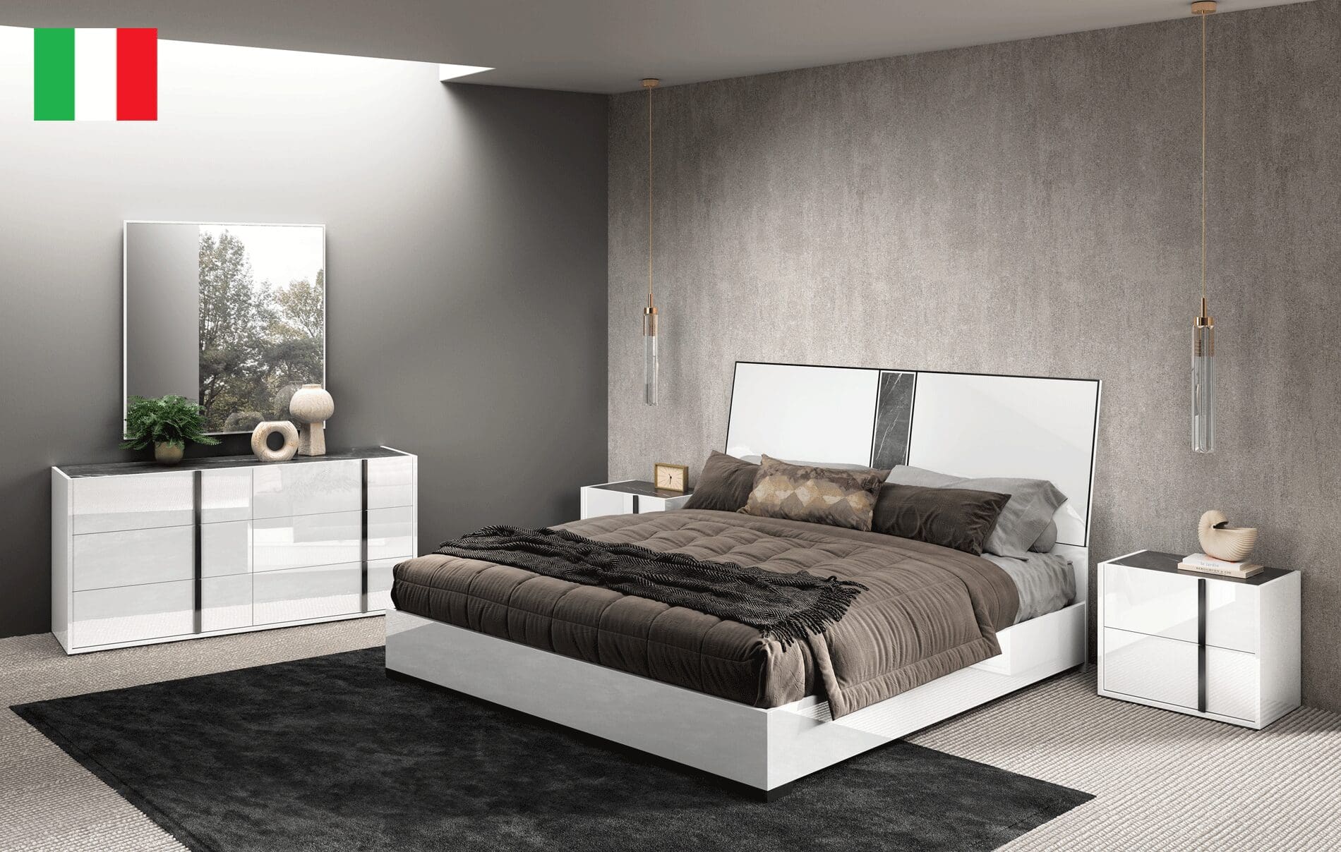 Bianca Marble Elegance Bedroom Set