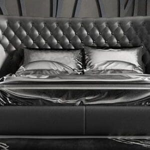Alternative view of Miami Sleek White Bedroom Set